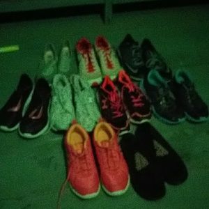 Tennis shoes and shoes